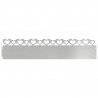 Obrzeża trawnikowe 10 pcs Srebrny 103 x 0,05 x 22 cm