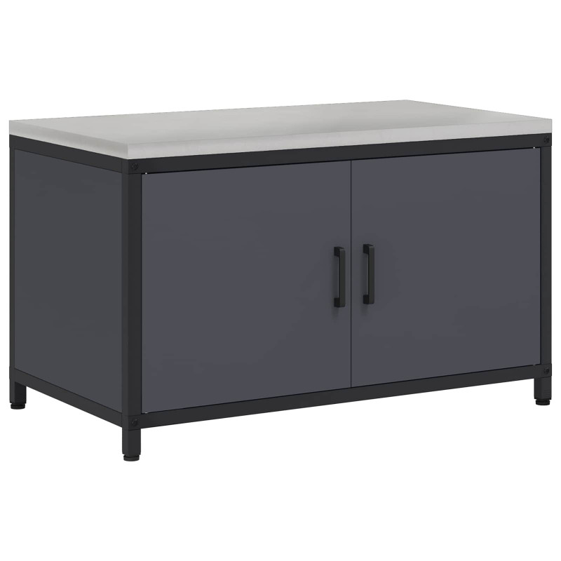 Przechowywanie w kuchni z półką Antracyt 60 x 50 x 92 cm Stal
