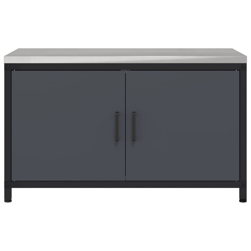 Przechowywanie w kuchni z półką Antracyt 60 x 50 x 92 cm Stal
