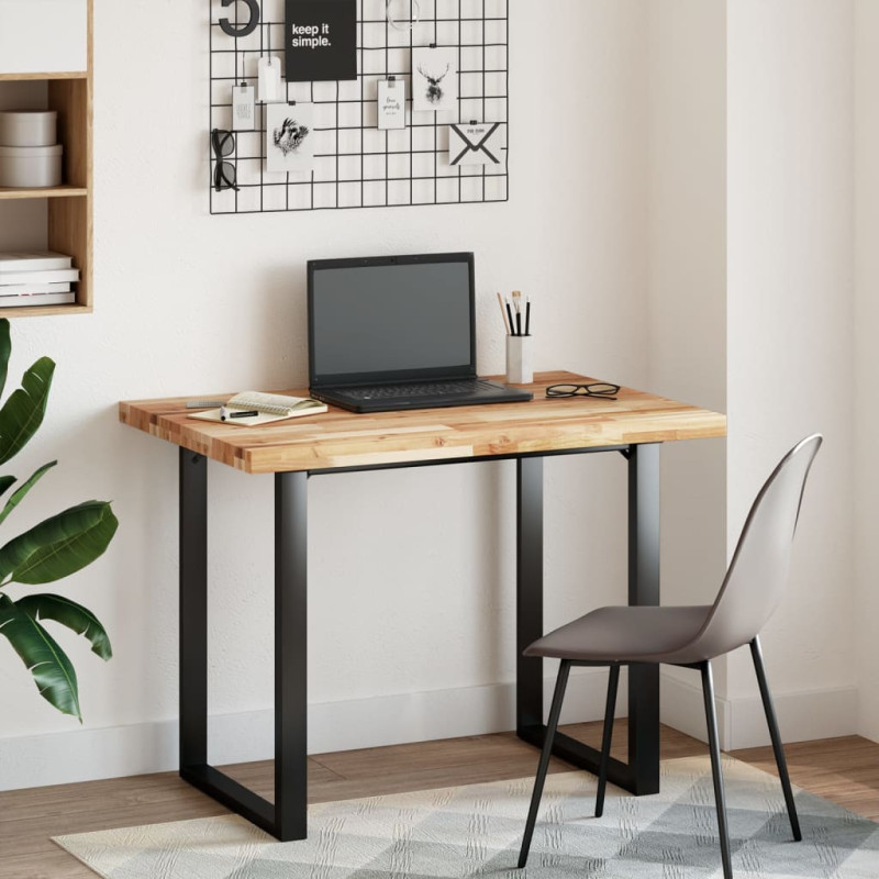 Blat do biurka, wykończony olejem, 100x70x4 cm, drewno akacjowe