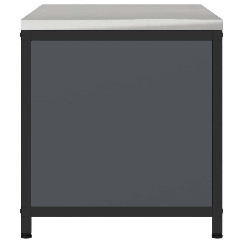 Przechowywanie w kuchni z półką Antracyt 60 x 50 x 92 cm Stal