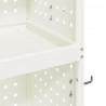 Wózek narzędziowy Biały 65 x 35 x 111 cm Stal zimnogięta