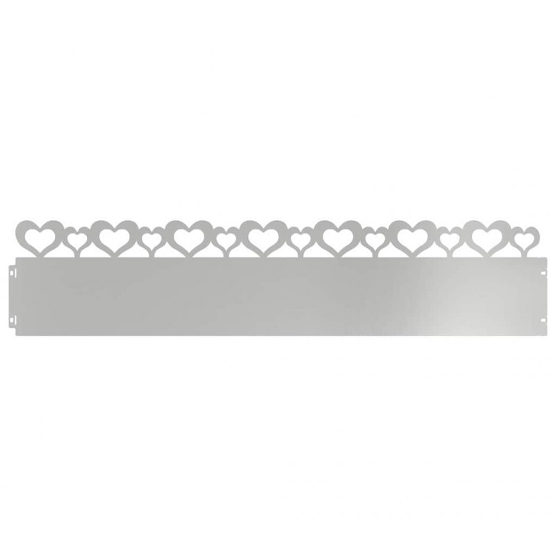 Obrzeża trawnikowe 30 pcs Srebrny 103 x 0,05 x 22 cm