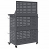 Wózek narzędziowy Antracyt 65 x 35 x 111 cm Stal zimnogięta