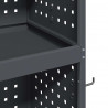 Wózek narzędziowy Antracyt 65 x 35 x 111 cm Stal zimnogięta