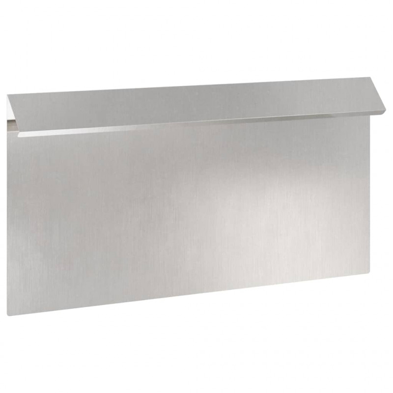 Ogrodzenie ślimakowe Srebrny 50 x 3,5 x 25 cm Stal nierdzewna