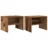 Szafka Nocna 2 pcs Stare drewno 40 x 40 x 30 cm