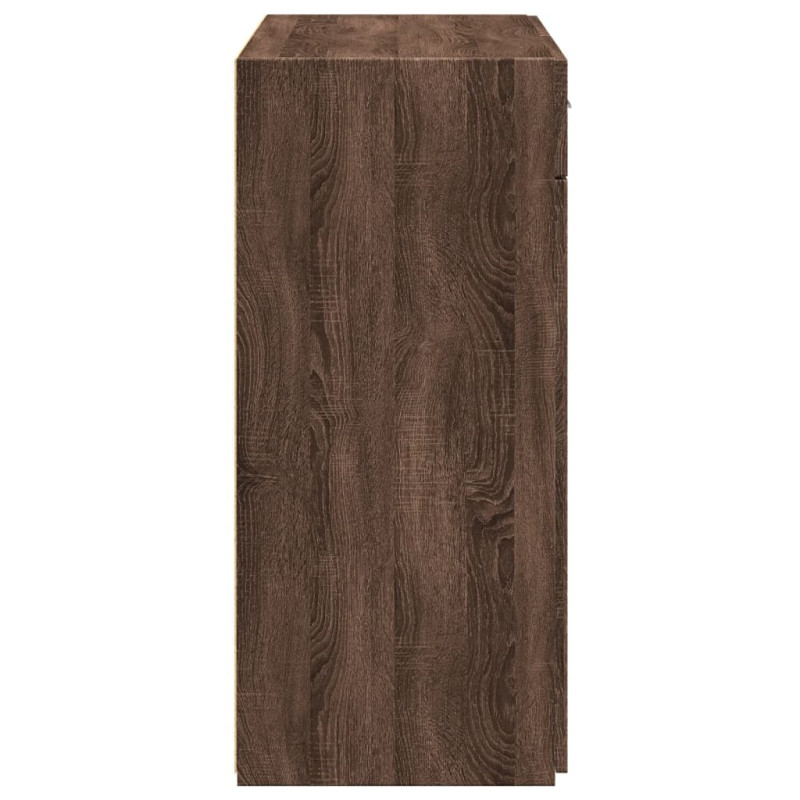 Szafka, brązowy dąb, 80x42,5x93 cm, materiał drewnopochodny