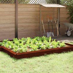 Ogrodzenie ślimakowe 16 pcs Rdzawy 50 x 3,5 x 25 cm