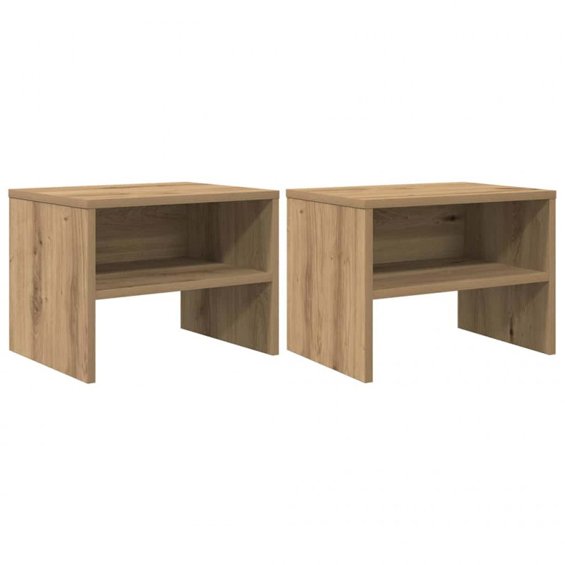Szafka Nocna 2 pcs dąb artisan 40 x 40 x 30 cm