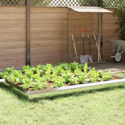 Ogrodzenie ślimakowe 4 pcs Srebrny 100 x 3,5 x 25 cm