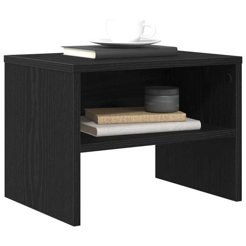 Szafka Nocna 2 pcs Czarny dąb 40 x 40 x 30 cm