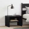 Szafka Nocna 2 pcs Czarny dąb 40 x 40 x 30 cm