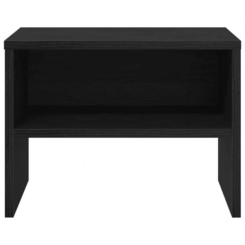 Szafka Nocna 2 pcs Czarny dąb 40 x 40 x 30 cm