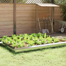 Ogrodzenie ślimakowe 16 pcs Srebrny 100 x 3,5 x 25 cm
