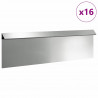 Ogrodzenie ślimakowe 16 pcs Srebrny 100 x 3,5 x 25 cm