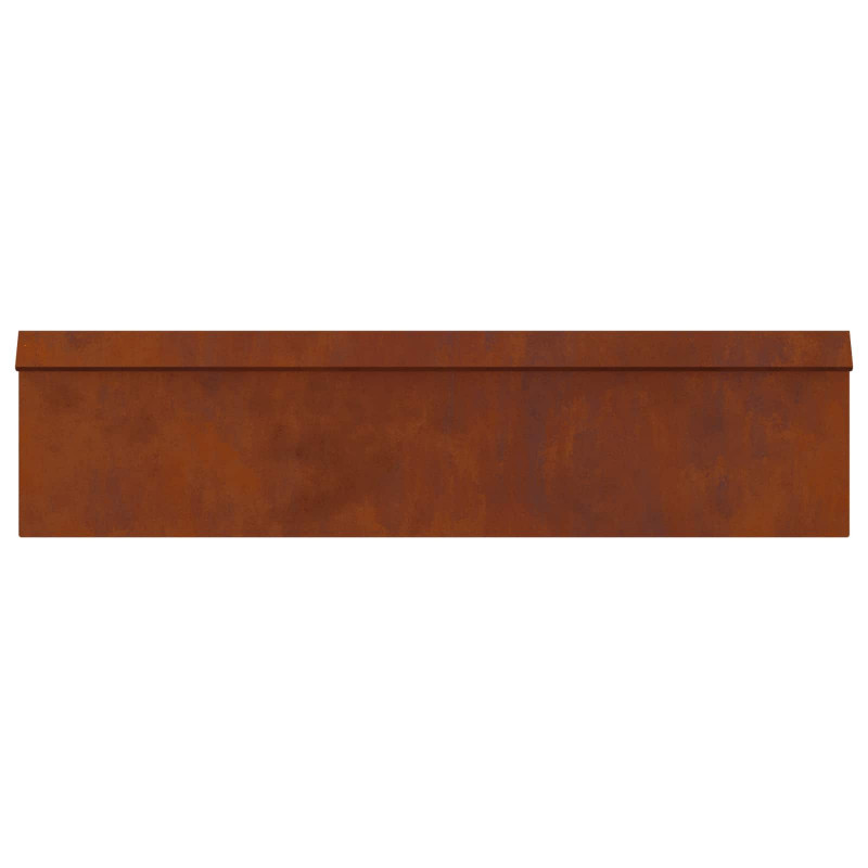 Ogrodzenie ślimakowe 16 pcs Rdzawy 100 x 3,5 x 25 cm