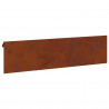 Ogrodzenie ślimakowe 16 pcs Rdzawy 100 x 3,5 x 25 cm