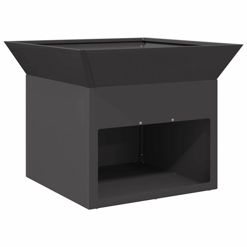 Kominek Czarny 50 x 50 x 40 cm Stal