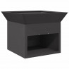 Kominek Czarny 50 x 50 x 40 cm Stal