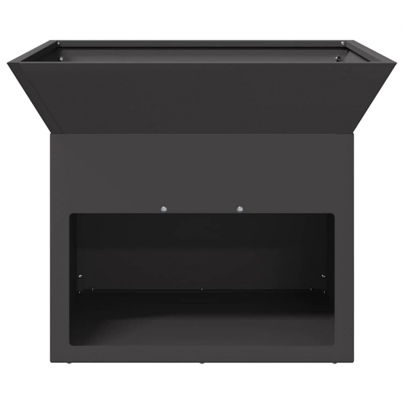 Kominek Czarny 50 x 50 x 40 cm Stal