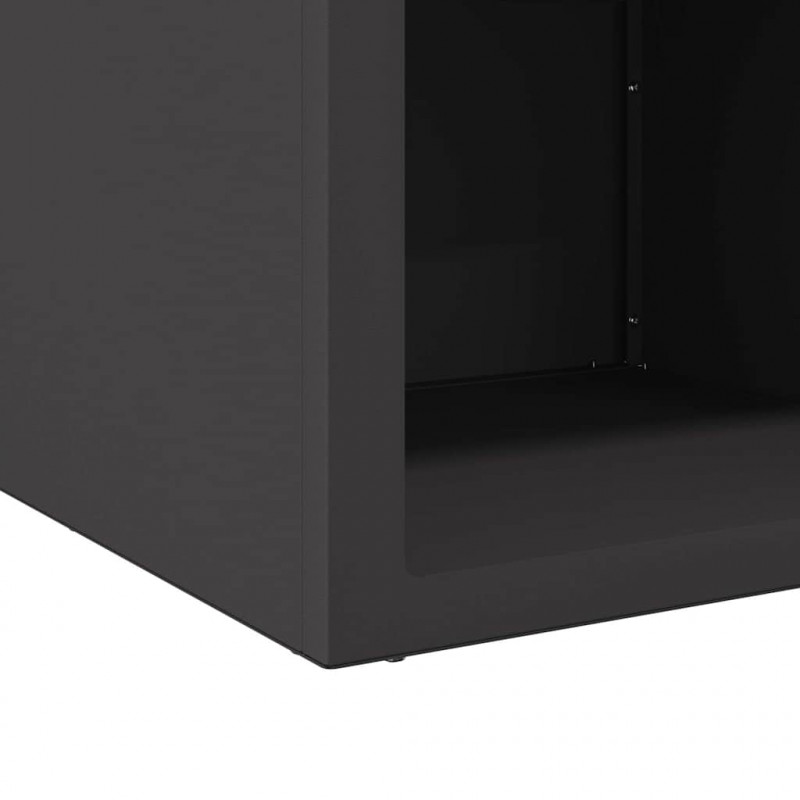 Kominek Czarny 50 x 50 x 40 cm Stal