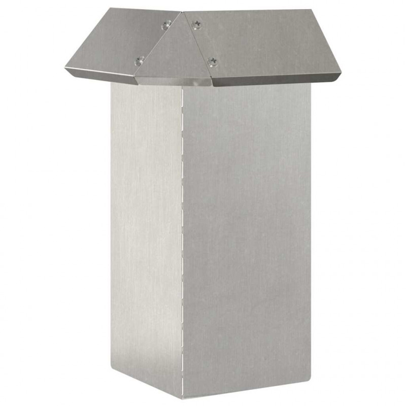 Ogrodzenie ślimakowe 4 pcs Srebrny 13,5 x 13,5 x 25 cm