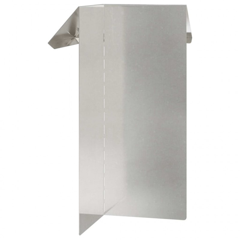 Ogrodzenie ślimakowe 4 pcs Srebrny 13,5 x 13,5 x 25 cm