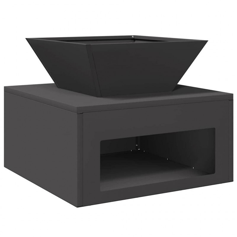 Kominek Czarny 50 x 50 x 40 cm Stal