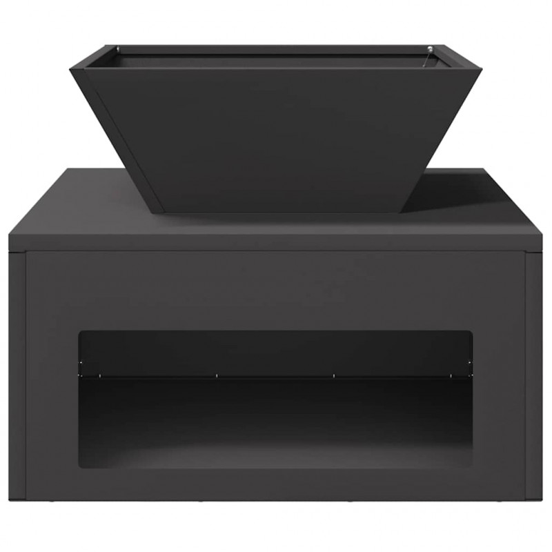 Kominek Czarny 50 x 50 x 40 cm Stal