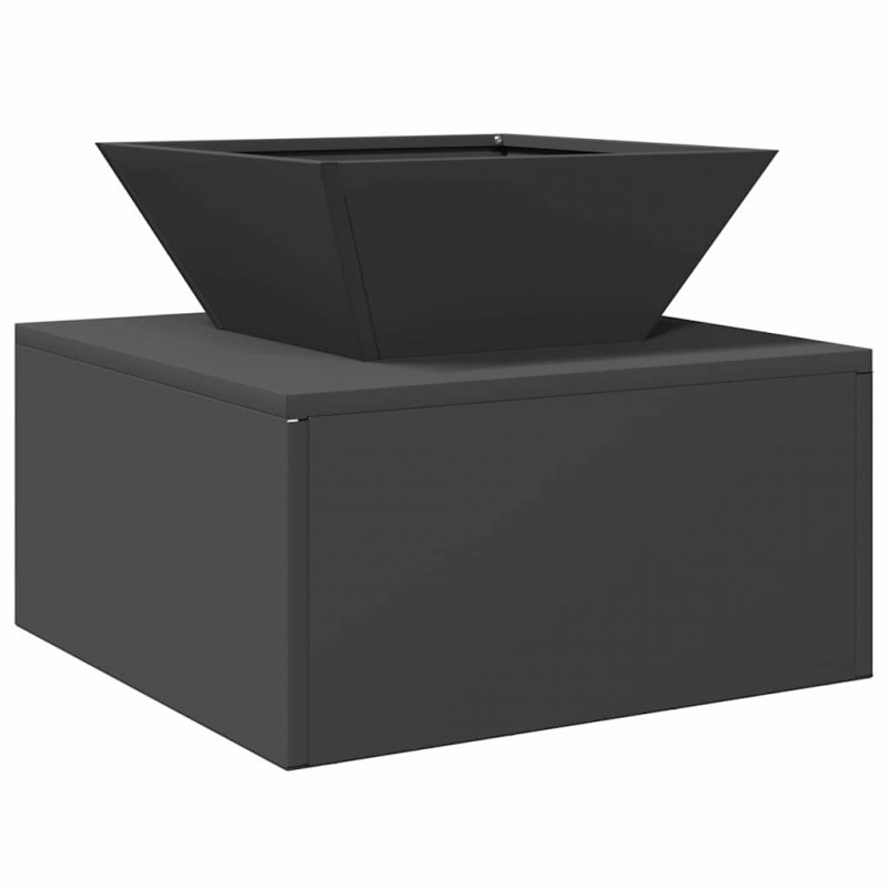 Kominek Czarny 50 x 50 x 40 cm Stal