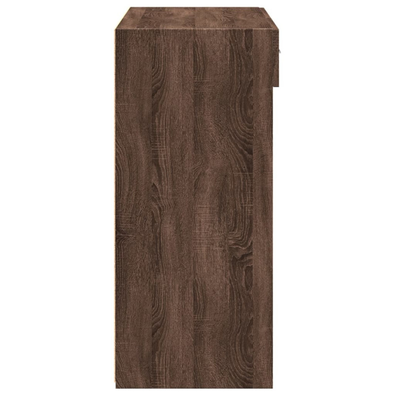 Szafka, brązowy dąb, 80x42,5x93 cm, materiał drewnopochodny