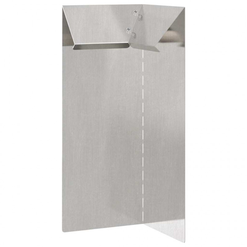 Ogrodzenie ślimakowe Srebrny 10 x 10 x 25 cm Stal nierdzewna