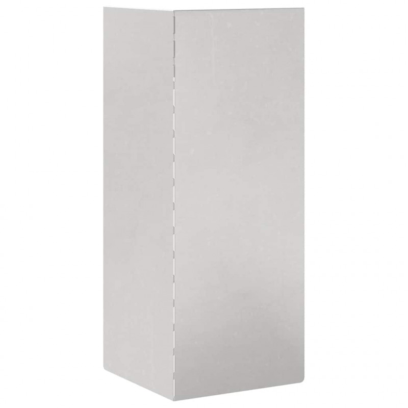 Ogrodzenie ślimakowe Srebrny 10 x 10 x 25 cm Stal nierdzewna