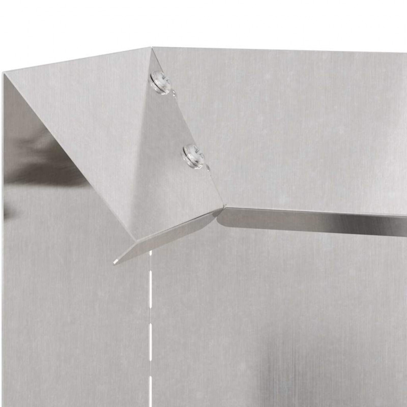 Ogrodzenie ślimakowe 4 pcs Srebrny 10 x 10 x 25 cm