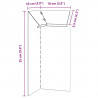 Ogrodzenie ślimakowe 4 pcs Srebrny 10 x 10 x 25 cm