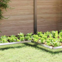 Ogrodzenie ślimakowe 4 pcs Srebrny 10 x 10 x 25 cm