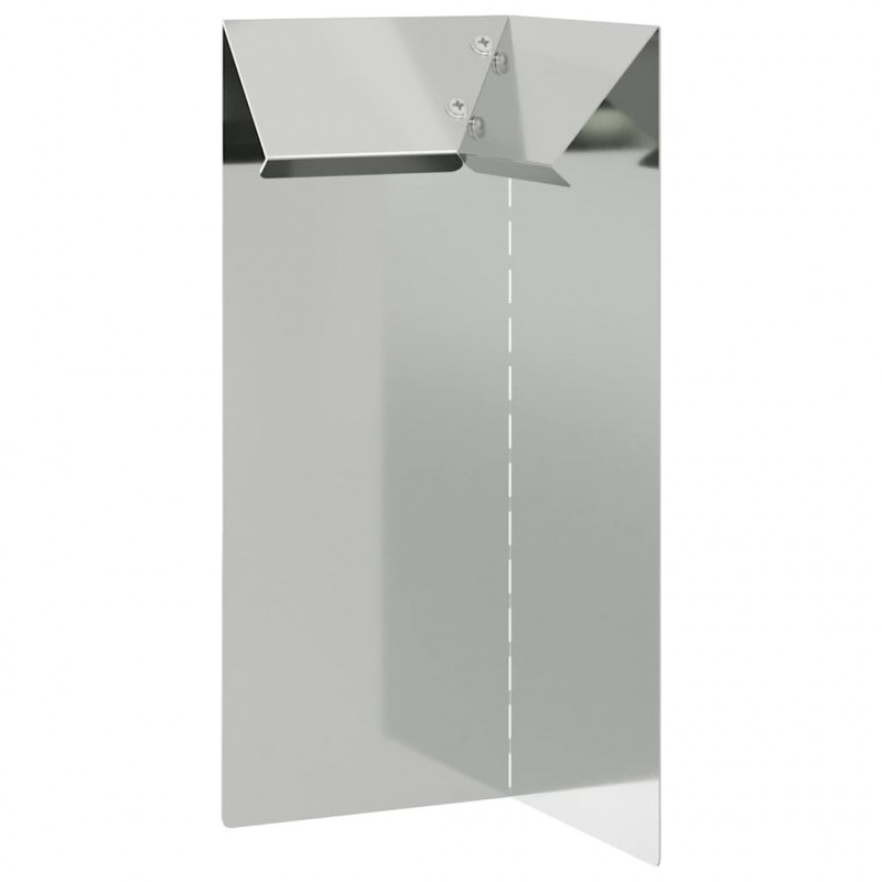 Ogrodzenie ślimakowe 4 pcs Srebrny 10 x 10 x 25 cm