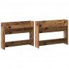 Szafka na buty z półką 2 pcs Stare drewno 80 x 18 x 60 cm