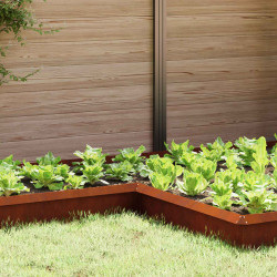 Ogrodzenie ślimakowe 4 pcs Rdzawy 10 x 10 x 25 cm