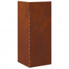 Ogrodzenie ślimakowe 4 pcs Rdzawy 10 x 10 x 25 cm