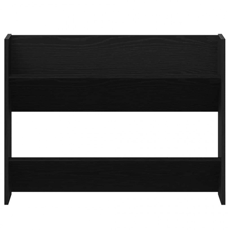 Szafka na buty z półką 2 pcs Czarny Dąb 85 x 18 x 90 cm