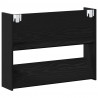 Szafka na buty z półką 2 pcs Czarny Dąb 85 x 18 x 90 cm