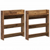 Szafka na buty z półką 2 pcs Stare drewno 85 x 18 x 90 cm