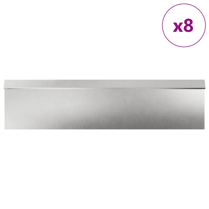Płoty ślimakowe 12 pcs Srebrny Stal nierdzewna