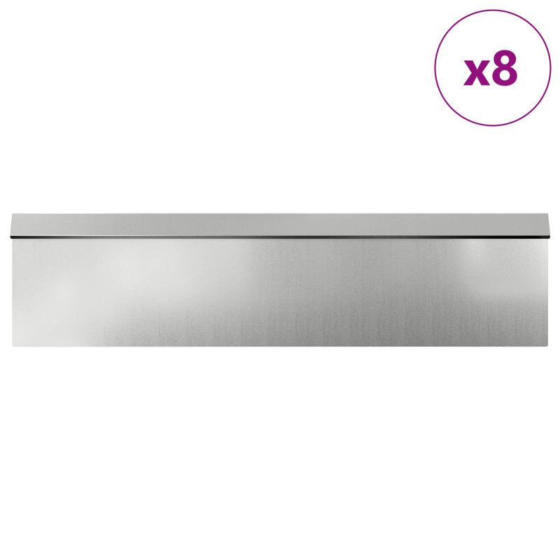 Płoty ślimakowe 12 pcs Srebrny Stal Galwanizowana