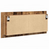 Lustro LED w szafce z półką Stare drewno 100 x 12 x 45 cm