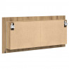 Lustro LED w szafce z półką Dąb rzemieślniczy 100 x 12 x 45 cm