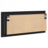 Lustro LED w szafce z półką Czarny Dąb 100 x 12 x 45 cm
