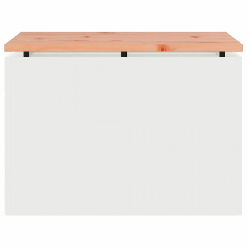 Ławka ogrodowa Biały 60 x 40 x 43 cm Stal